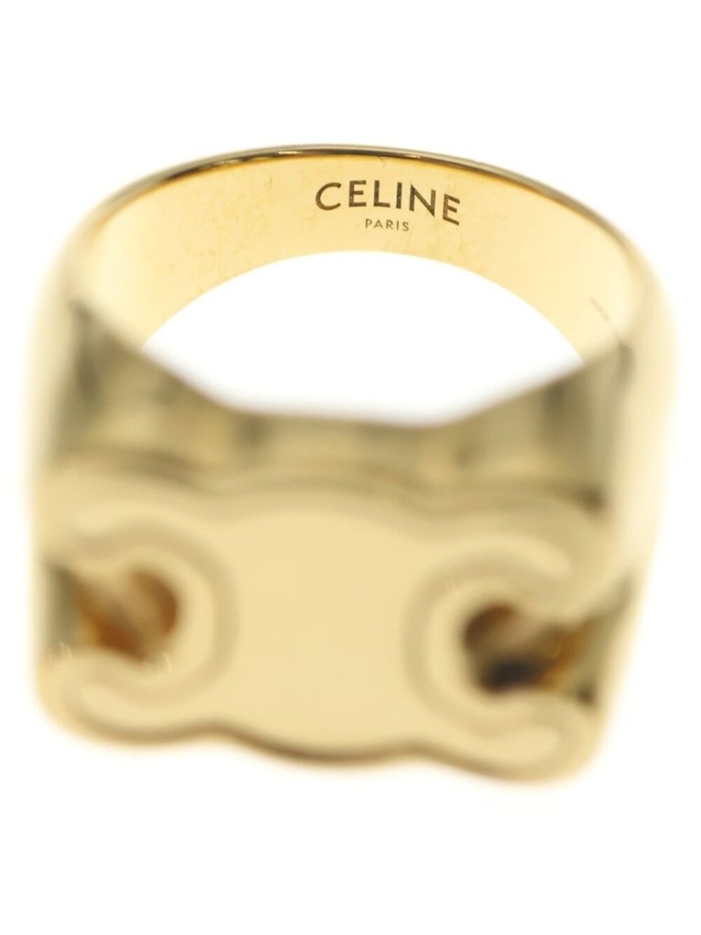 Celine Triomphe Log Gold Ring - Picture 6 of 7